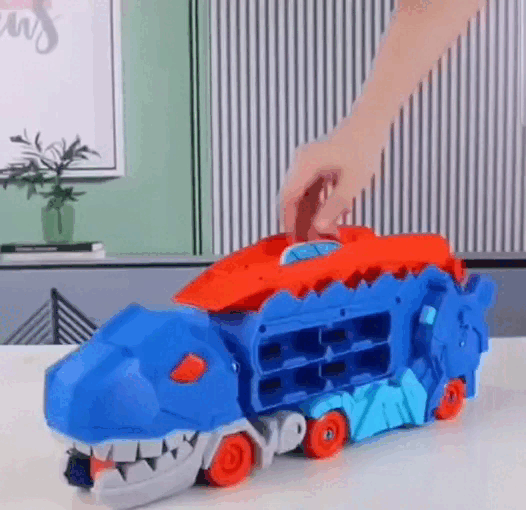 Camión Dinosaurio Traga Autos